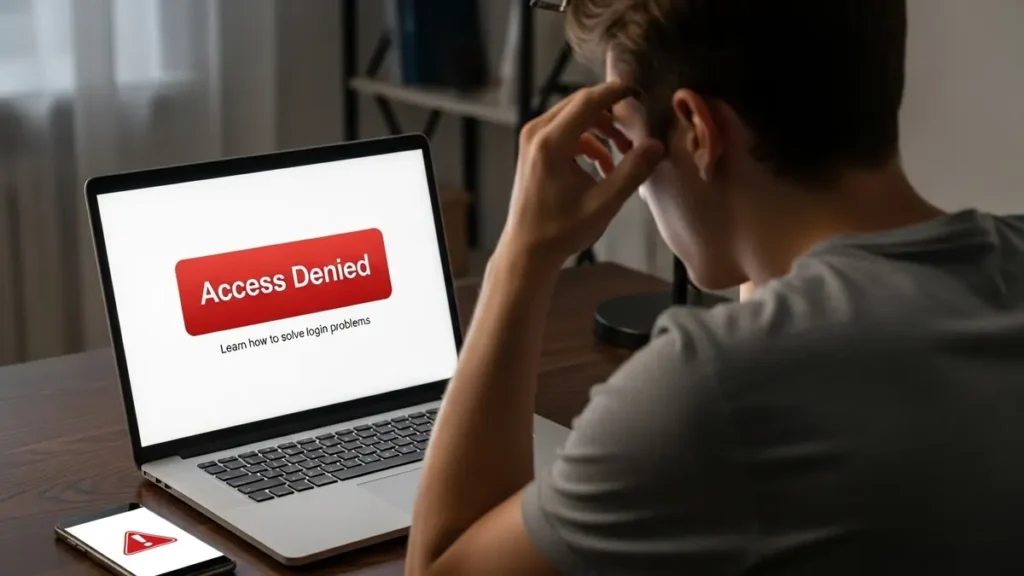 Acesso negado: saiba como solucionar problemas de login Acesso negado